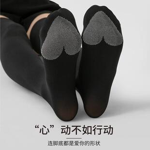 灰色高筒季加厚男款长袜黑色过膝保小腿袜白色配靴子