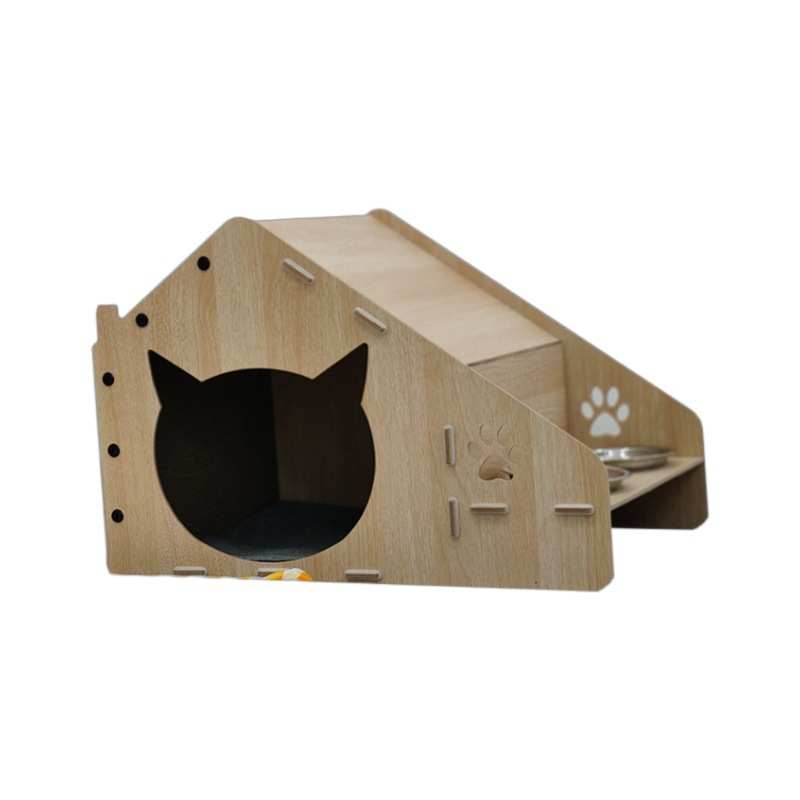 定制笼一体宽敞封闭保暖冬季大猫透气猫别墅猫猫窝猫抓板木质超窝