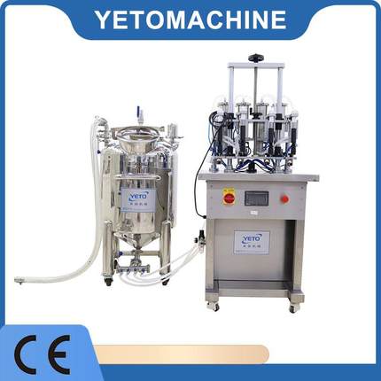 CE厂家直销半自动香水灌装机/四头香水灌装机/真空负压填充机