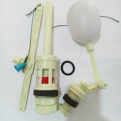 老式蹲便器陶瓷高水箱洁具公厕拉绳冲水箱配件壁挂水箱花兰式洁具