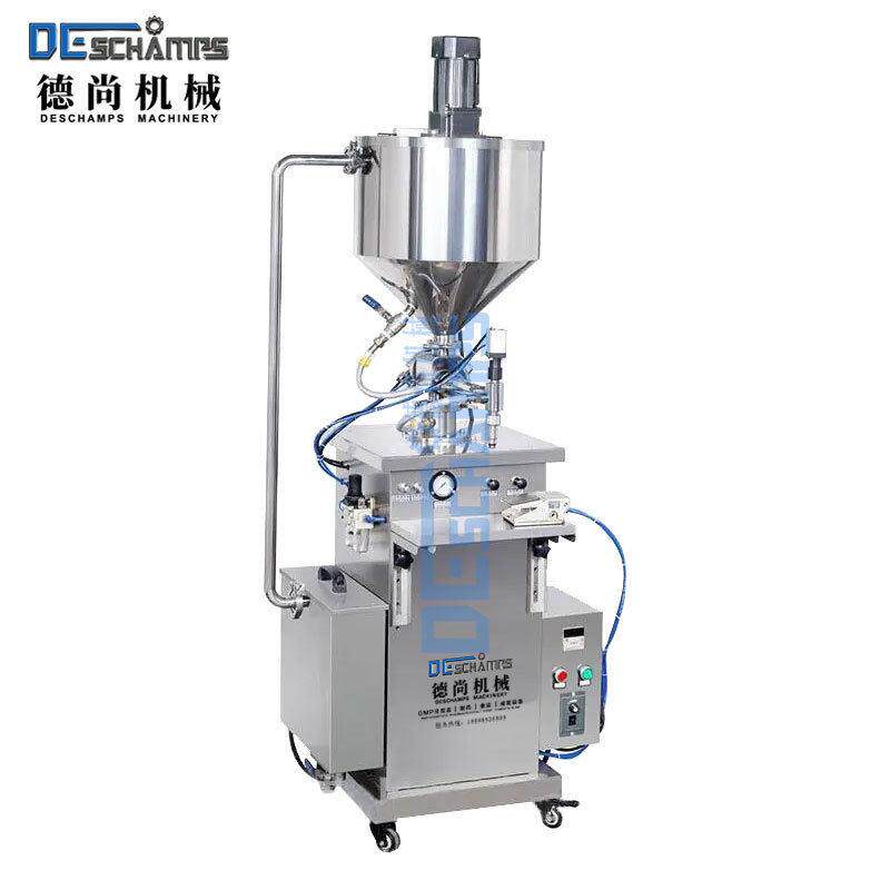 立式恒温加热搅拌灌装机半自动膏体定量分装机凝胶粘稠液体灌装