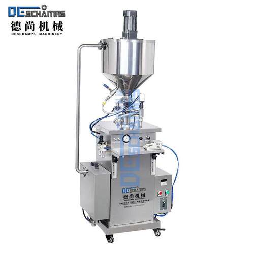 立式恒温加热搅拌灌装机半自动膏体定量分装机凝胶粘稠液体灌装