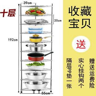 新款 3040不锈钢脸盆浴架室厨卫生间落地三角形置物架多层脸房盆架