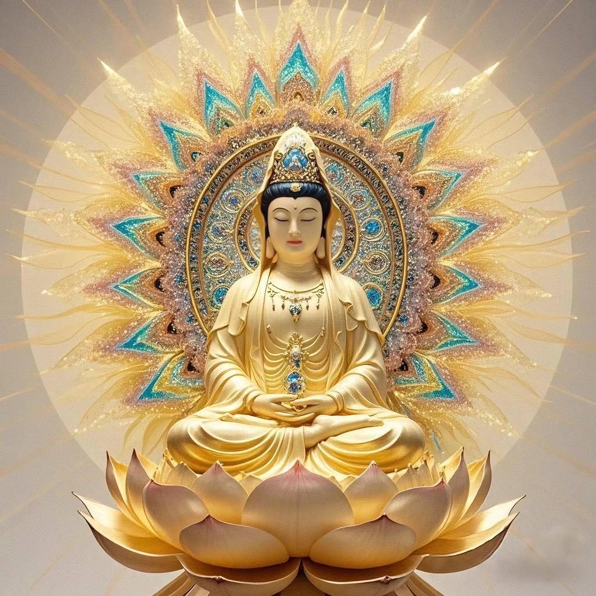 带框钻石画满钻魔方钻手工点贴钻绣新款客厅玄关佛像坐莲观音菩萨