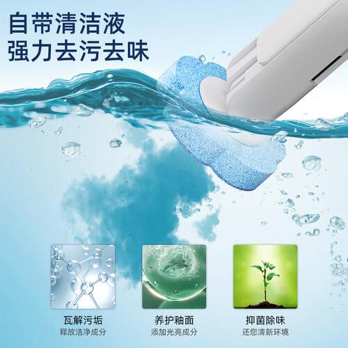 新款直销卫生间一次性马桶刷套装替换清洁头家用即抛即用刷头自带
