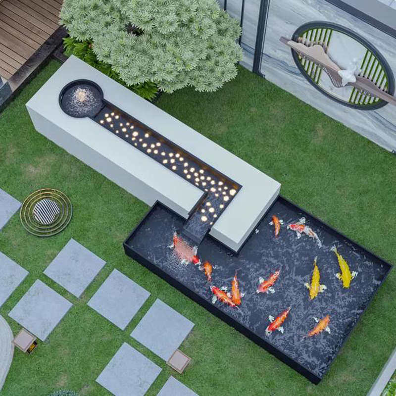 定制不锈钢水景池鱼池喷泉涌泉别墅庭院酒店户外造景落地流水摆件,家居饰品,户外/庭院摆件,淘宝优惠券,粉丝福利购,淘宝优惠卷