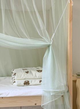 学生舍防尘蚊夏安季防蚊上下帐床免装折叠单人床大9XI8888学出宿