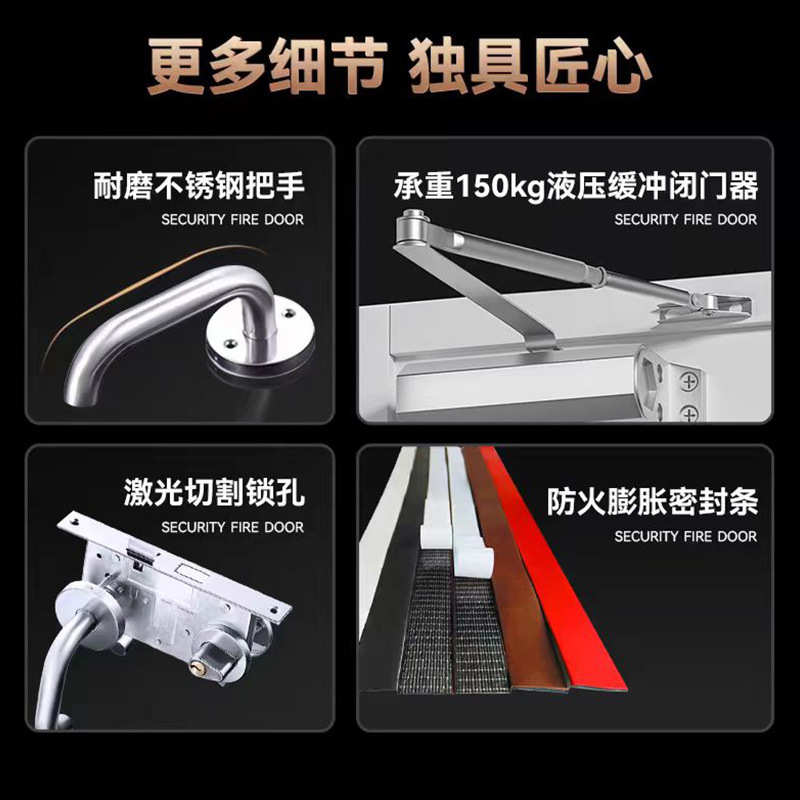 不锈钢防火门甲级乙级钢制隔热消防门逃生安全通道一门一证防火门