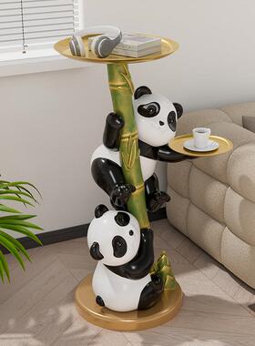 贝20240603汉美熊猫型收纳地托盘大落摆件客厅电视柜家装居饰乔迁