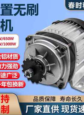 中置电机大功率马达800W-1000W电动三轮车直流无刷电机