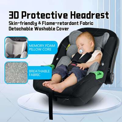 婴儿儿提篮i-Sze宝认证儿童安全座椅汽车用新生宝睡RAA2023篮i车