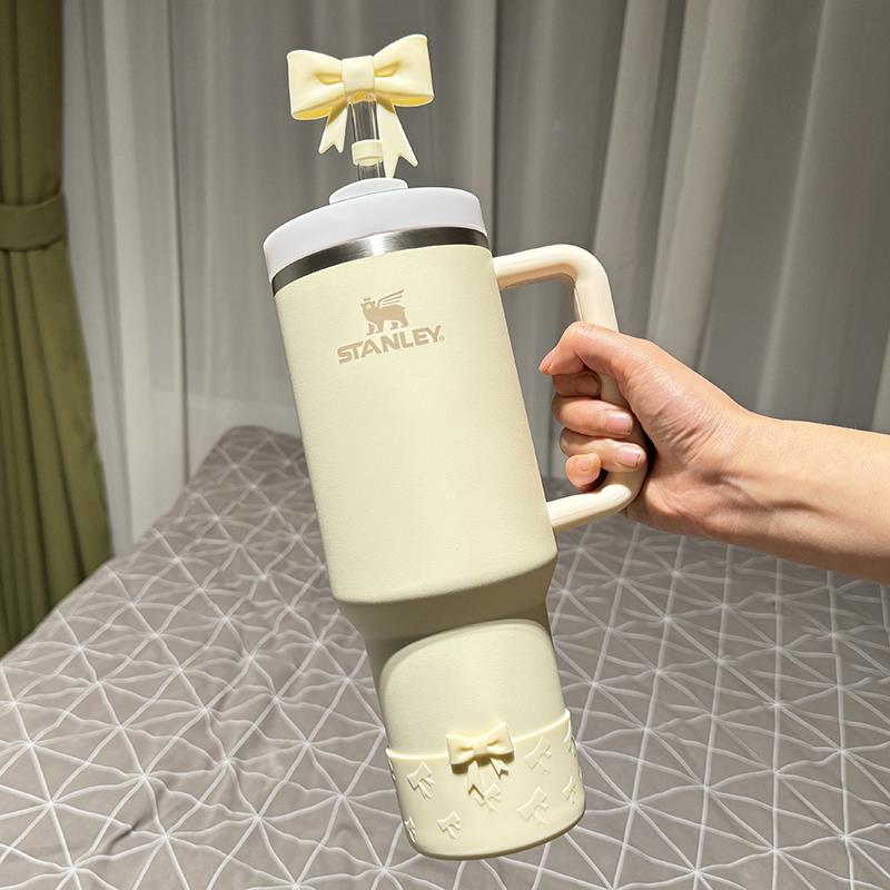 适用史丹利保温杯吸管防尘塞stanley水杯配件杯底套保护套吸管帽