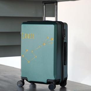 高档新款 高颜值网旅行箱拉万向轮女20寸星座行大容量杆箱轻便红李