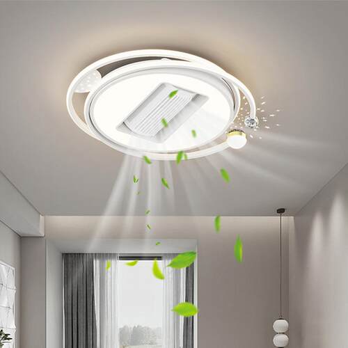 客厅现代简山约大气无叶风扇灯20灯25新款卧164灯中灯具室led吸顶