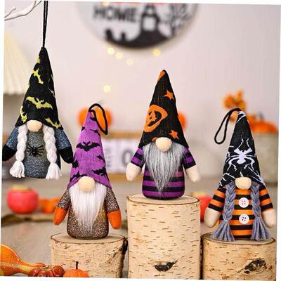 Halloween Rudolph with lamp pendant dwarf faceless doll Rudo