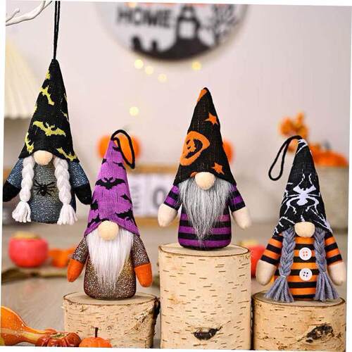 Halloween Rudolph with lamp pendant dwarf faceless doll Rudo