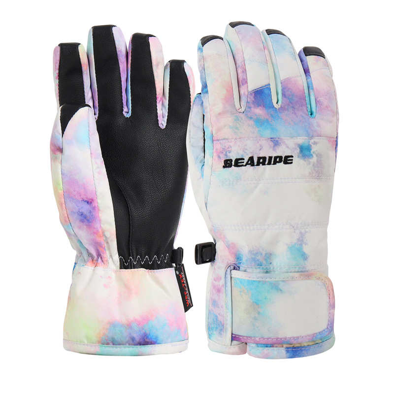 SEARIPE雪怡派儿童滑雪手套户外防风防水透气耐磨男童女童保暖