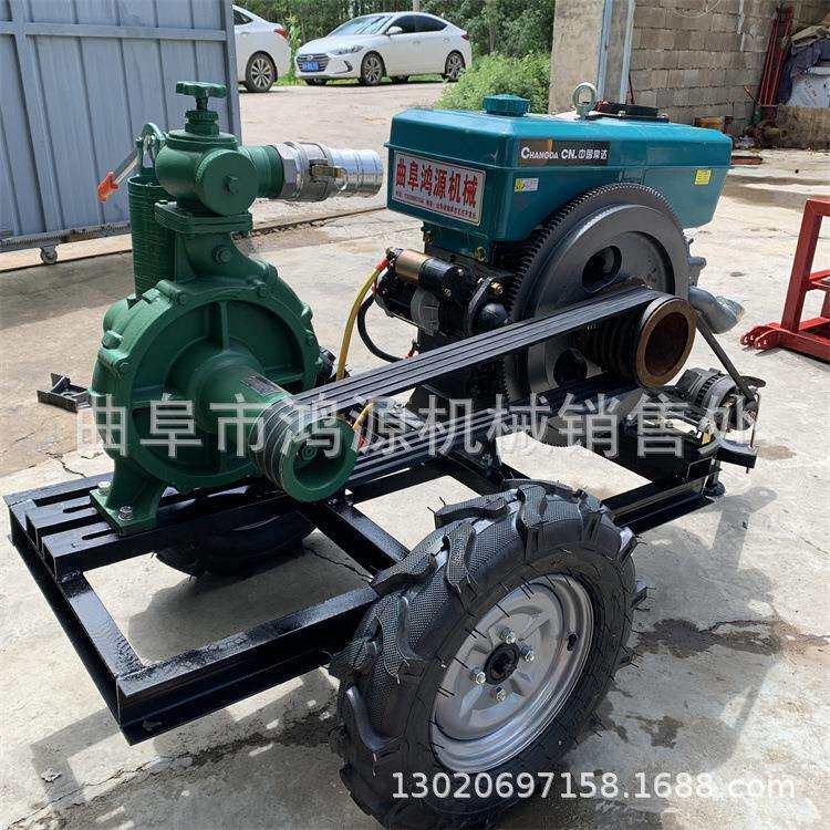 柴油6寸抽水泵 4进3出高压喷灌泵 柴油机抽水泵图片