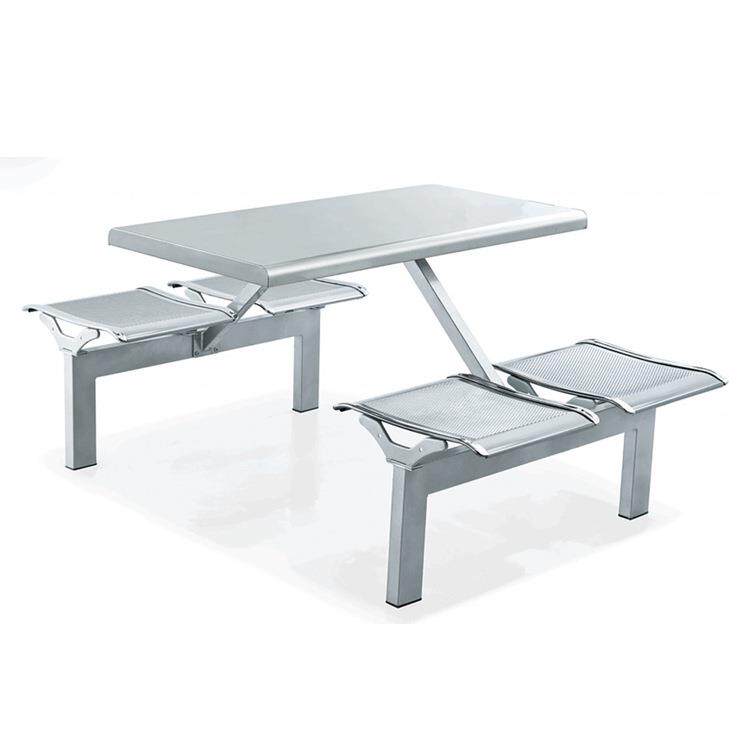 厂家不锈钢快餐台员工食堂学校学生饭堂餐桌椅饭堂