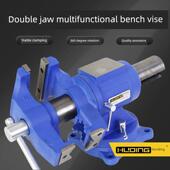 虎鼎双钳虎台式 小多功能家用迷你小虎钳工作台平口360度