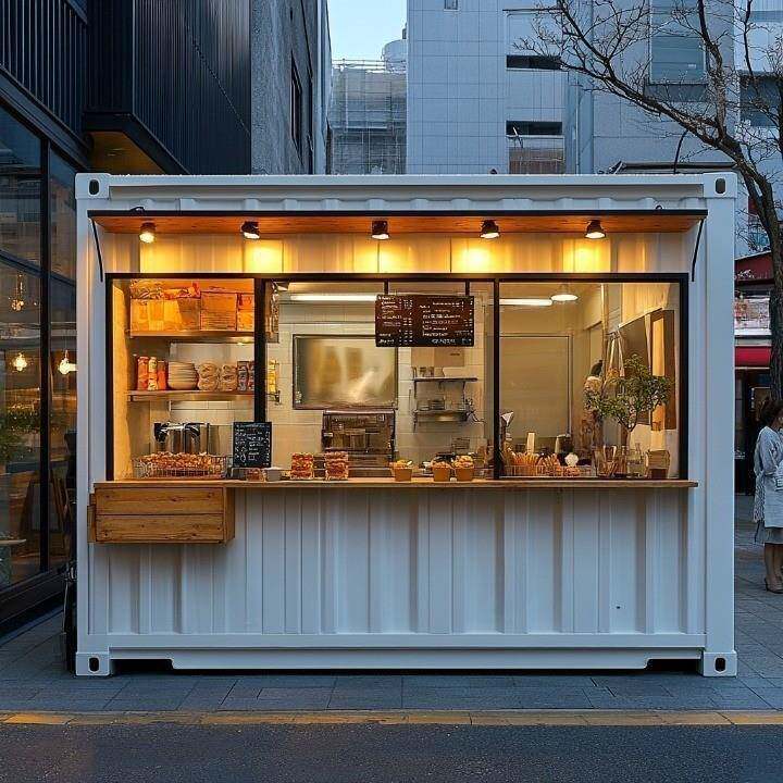 重庆商用景区夜宵摊位网红快餐车移动售卖亭集装箱夜市宵夜集市