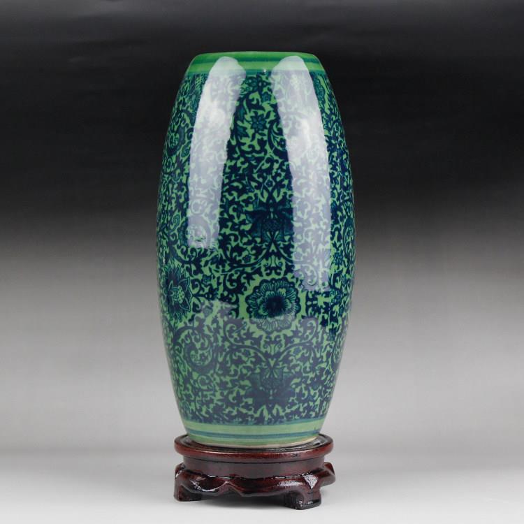 包邮景德镇陶瓷器仿古青花瓷迷你小花插花瓶家居装饰品博古架摆件