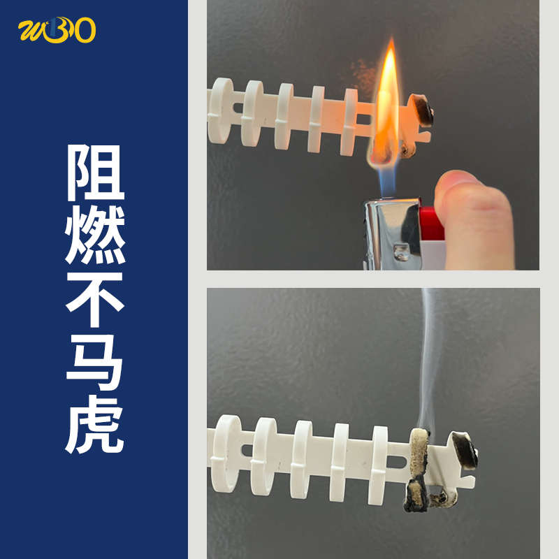 PVC龙骨线槽FD-203040剥开式拨开式塑料圆形鱼骨机柜行走配理线槽
