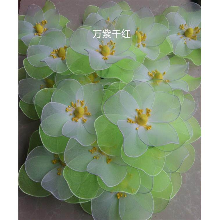 茉莉仿真背景丝网花可做手指头花手腕手拿演出表演舞蹈道具背景