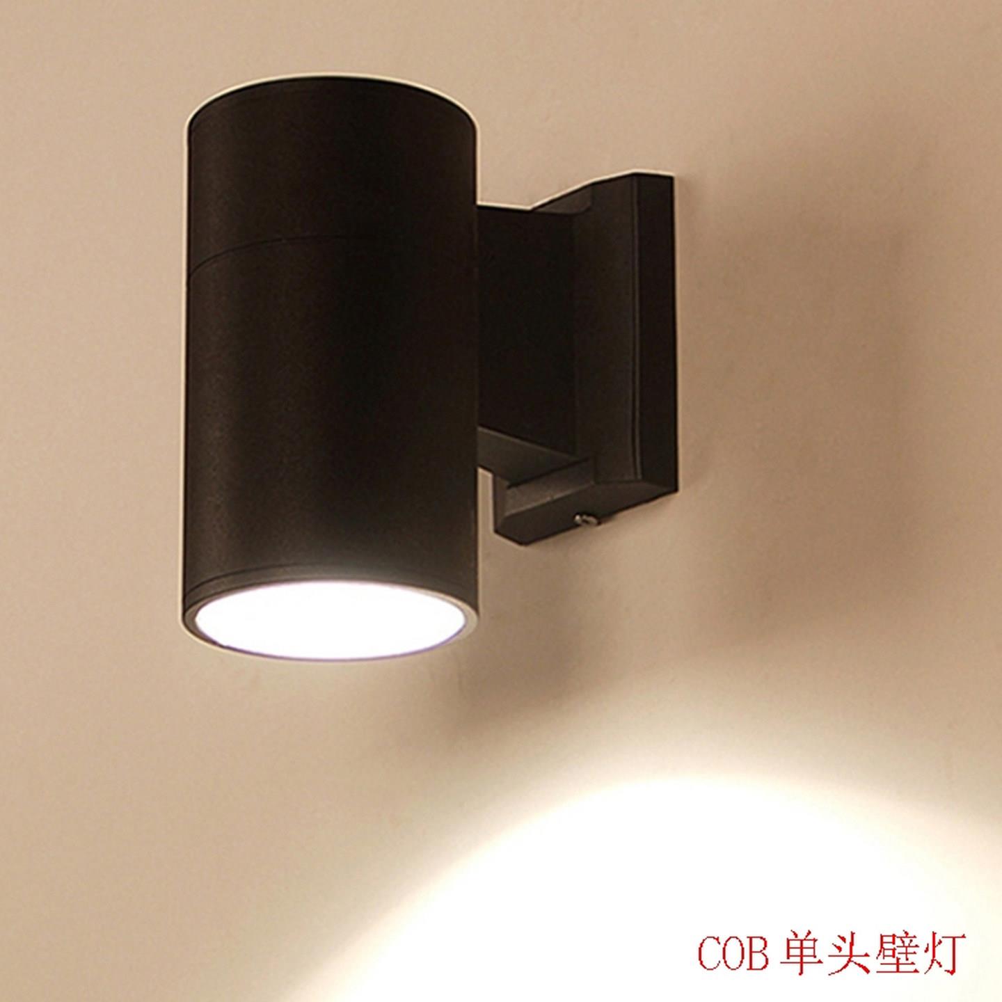 led外墙单向壁灯高亮射灯室内户外防水阳台过道楼梯门口广告招牌