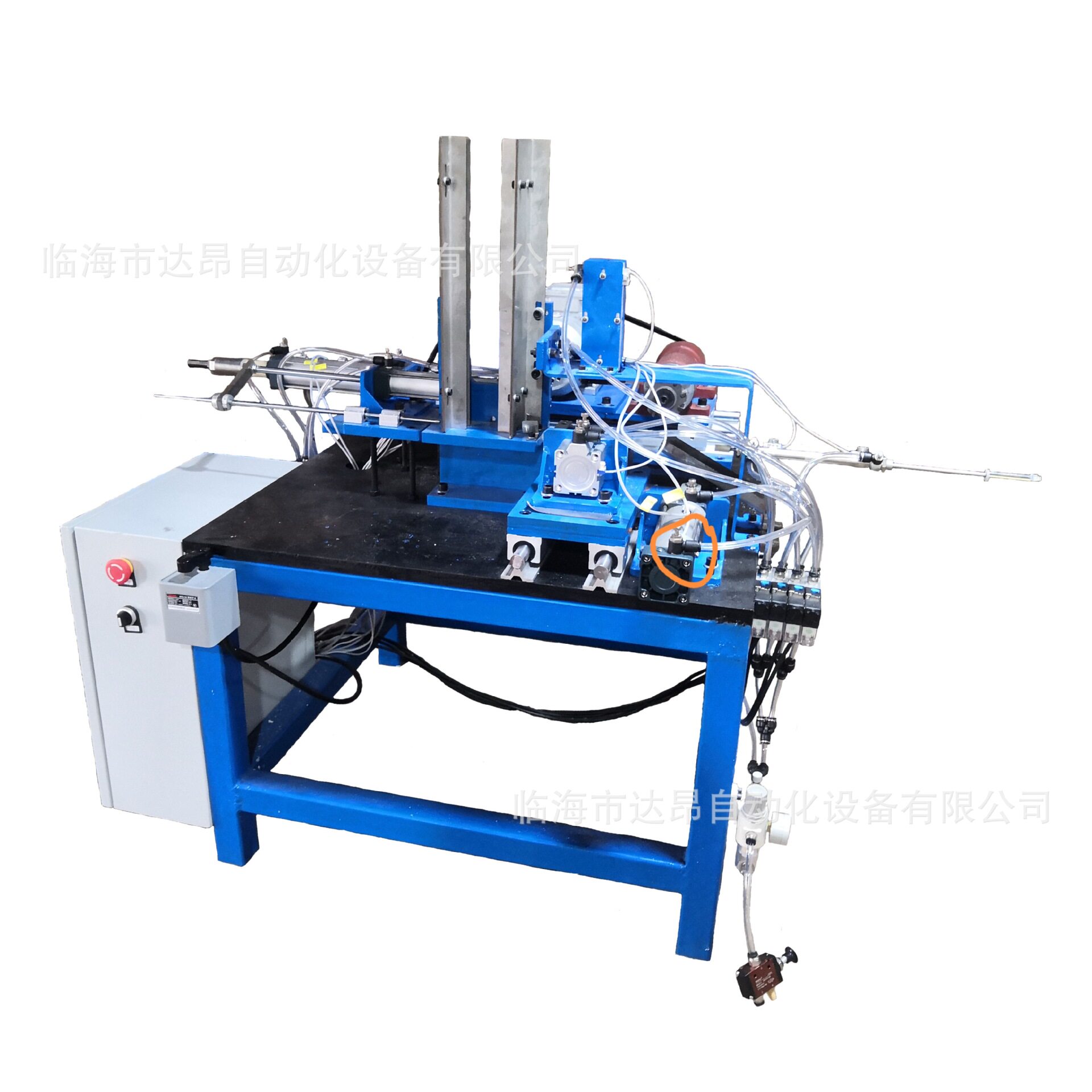 全自动钩针柄木柄打扁机器手柄加工铣面铣平非洲脏辫加工设备达昂