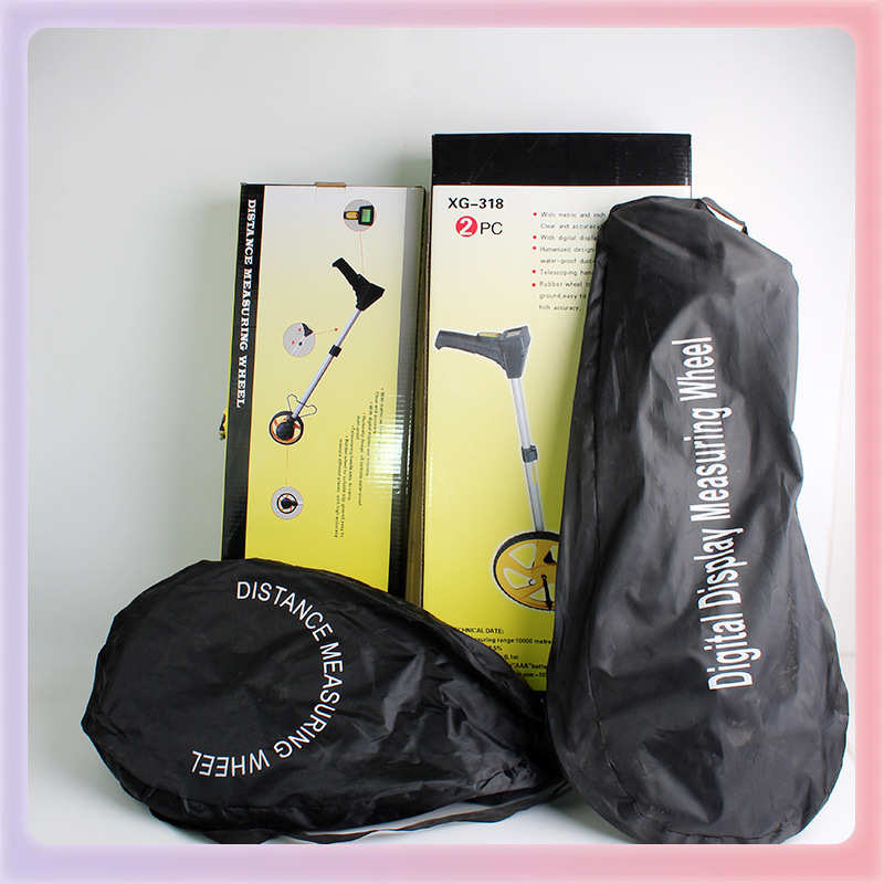 五金测量工具计米器手持机械测距轮大小数显折叠手推测亩仪测距轮