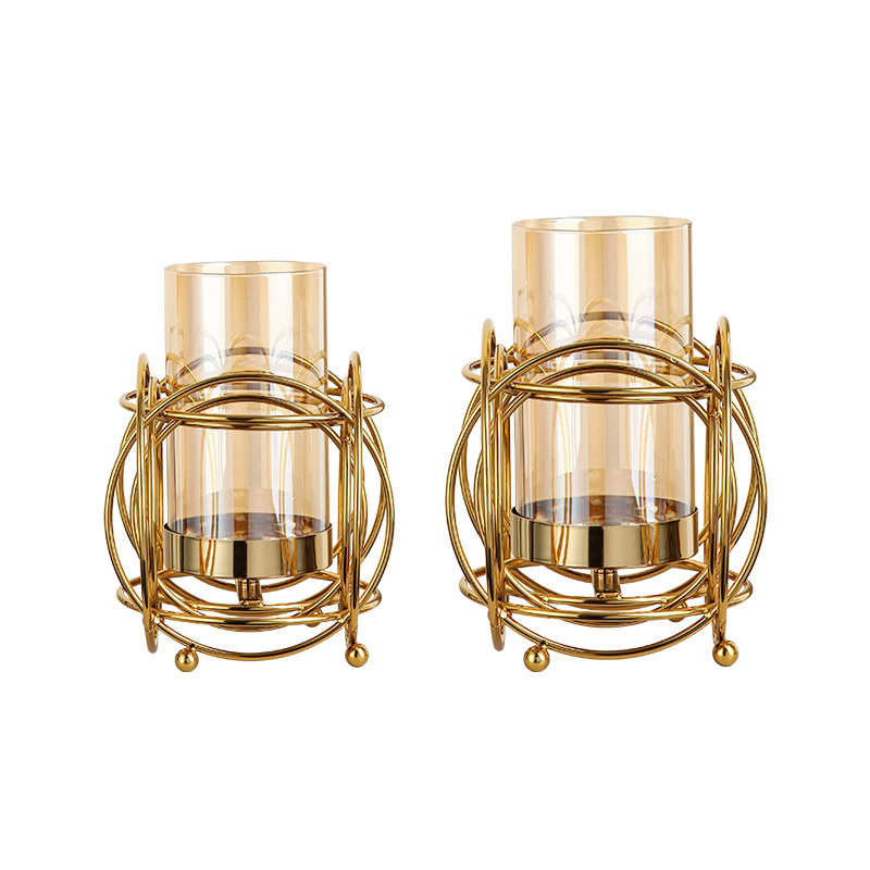 餐桌花瓶轻插花装饰品工艺品奢玻璃欧式大号摆件创意客厅干花