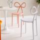 蝴蝶椅子塑料北欧简约轻奢化妆椅家用卧室少女网红美甲梳妆凳