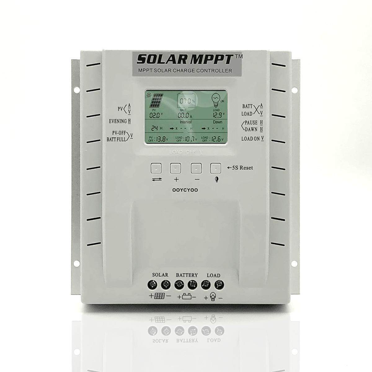 MPP制T池 6P600A光伏充电控12器V24V 太阳能电板控制器LCD太阳能