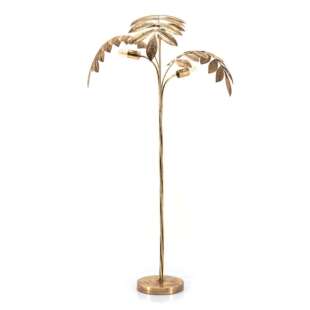 美式个性复古棕桐树叶客厅落地灯别墅酒店样板房大平层设计师地灯