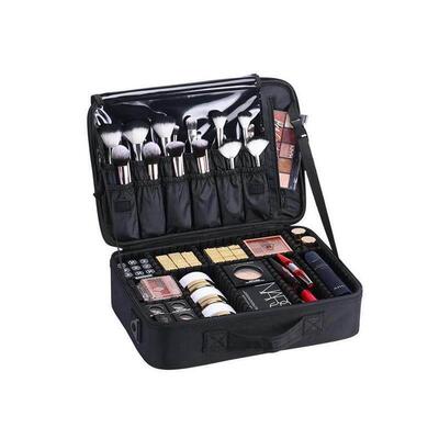 Women Professional Suitcase Makeup Box Make Up Cosmetic Bag