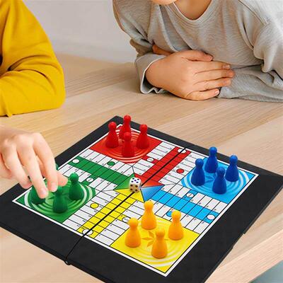 Ludo Game Set Strategy Game Parent Child Interaction with Fo