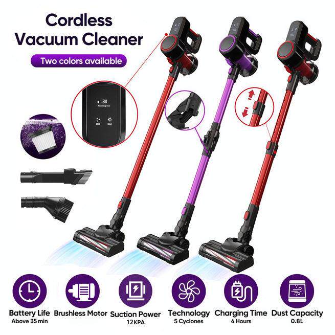 跨境多功能无线手持立式吸尘器家用强吸除螨除尘吸拖一体吸尘机