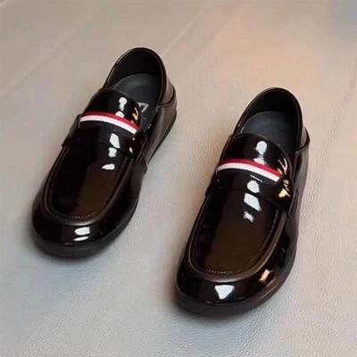 高颜值百搭款~Mysterious Gifs！商务时尚一脚蹬乐福鞋男帅气皮鞋