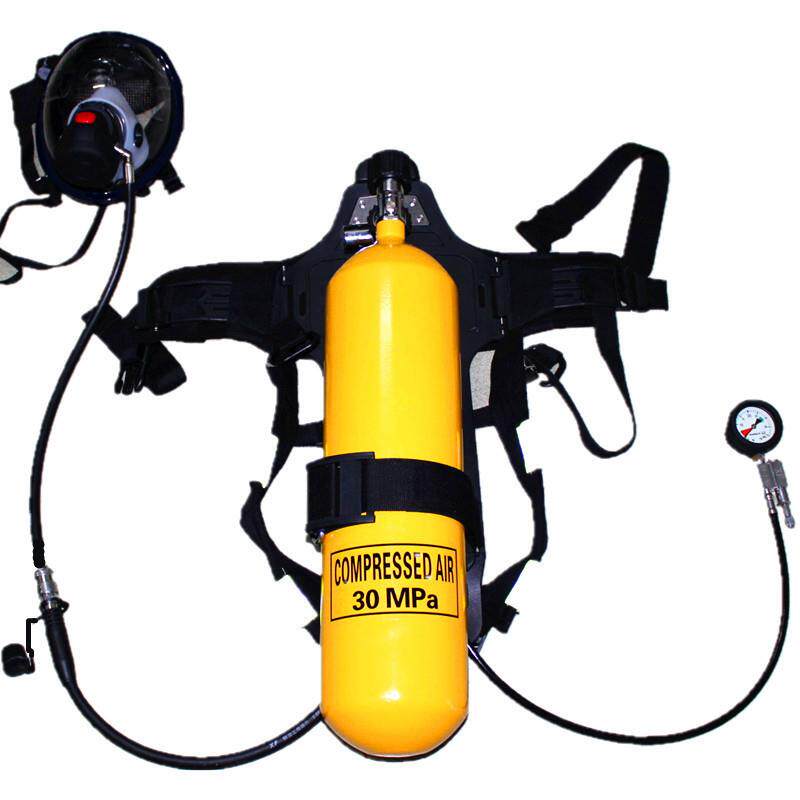 正压式空气呼吸器救生器材 碳纤维瓶6.8L钢瓶5L6L紧急救生呼吸器