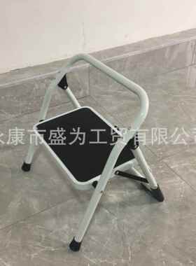 人1步低扶手铁梯铁梯凳家踏用子折叠梯SW-S001D字家用梯一步步