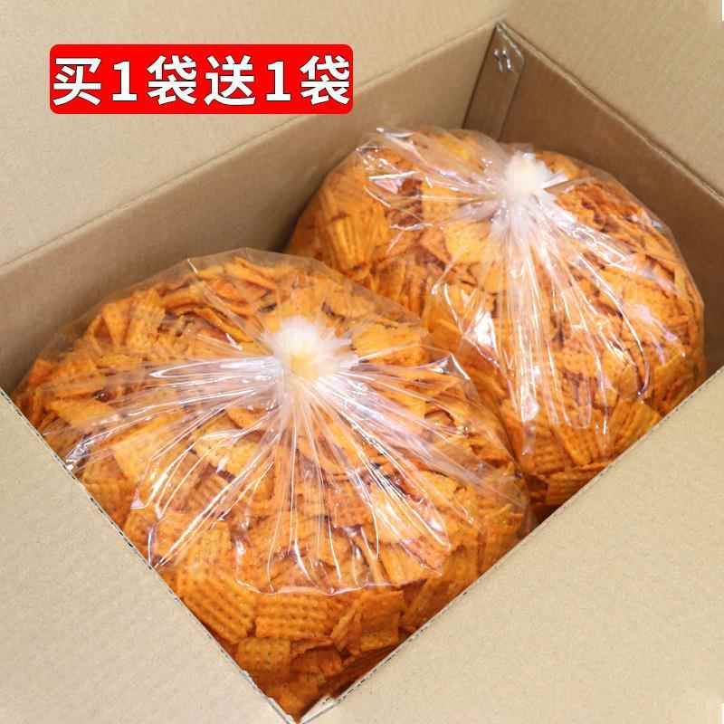 【买 1送1】陜西特产麻辣小米锅巴散装老式怀旧整箱大袋零食500g