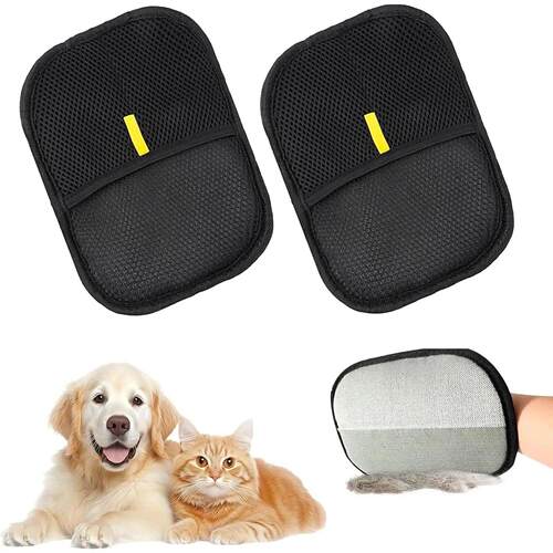 2025 Pet Hair Remover Glove Double-Sided Fur Gloves Cat Dog
