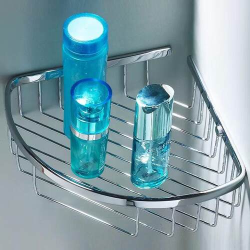 厂家直销304不锈钢多功能三角架卫生间墙上收纳方形架多层置物架