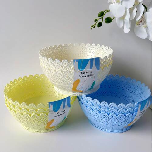 Creative Round Snack and Candy Dish, Dried Fruit Plate, Plas