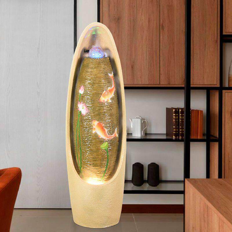 欧式流水喷泉客厅加湿器盆景装饰品风水球转运珠开业礼品落地摆件