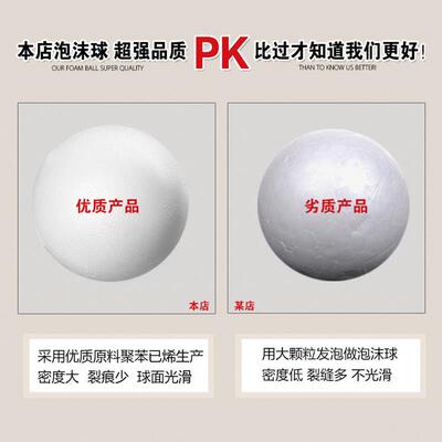 12 x white round polystyrene styrofoam foam balls sphere chr