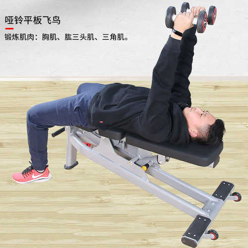 厂家出口哑铃凳商用卧推凳飞鸟凳健身椅多功能可调哑铃凳健身器材