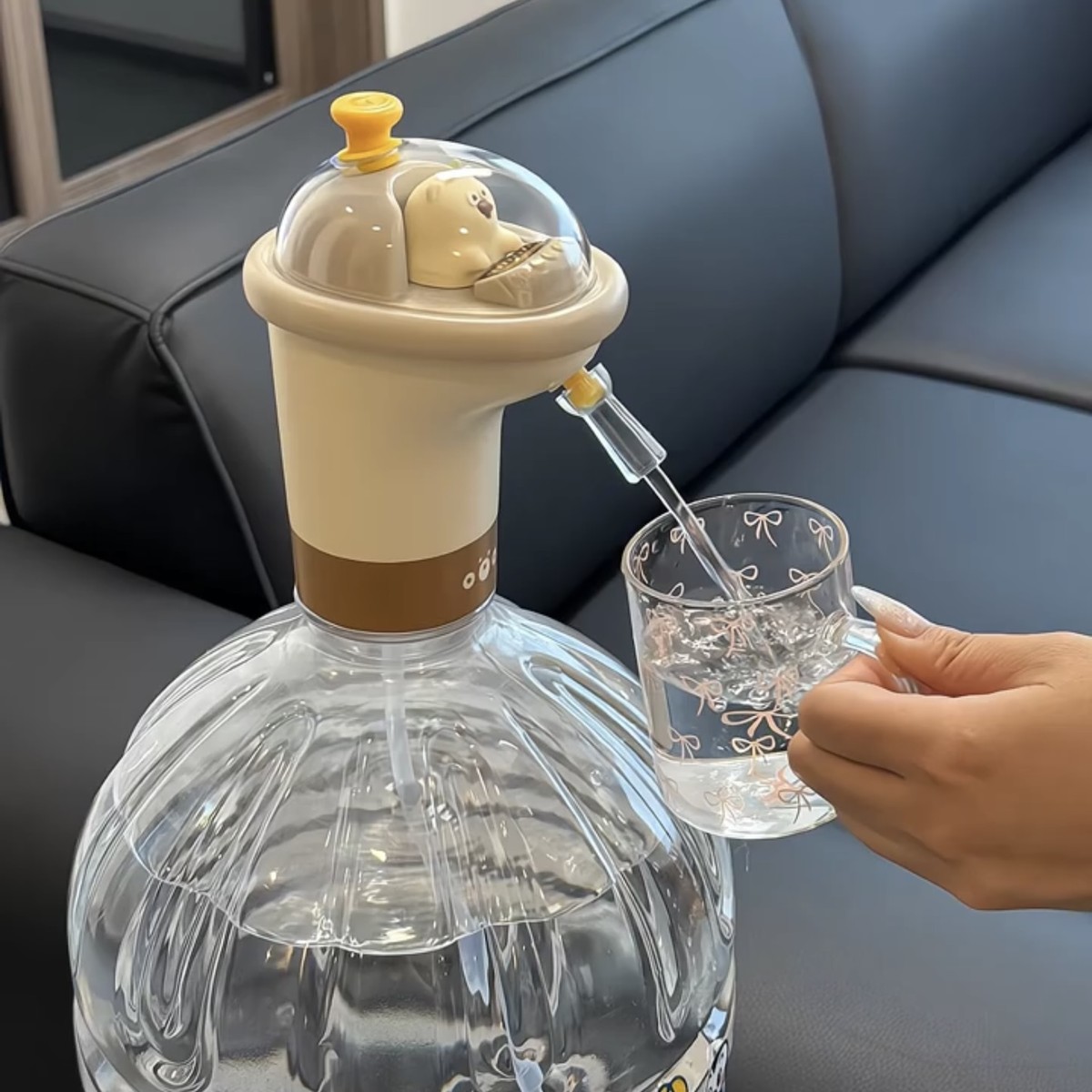 可爱桶装水抽水器电动压水器纯净饮水机吸水水泵矿泉自动出水神器