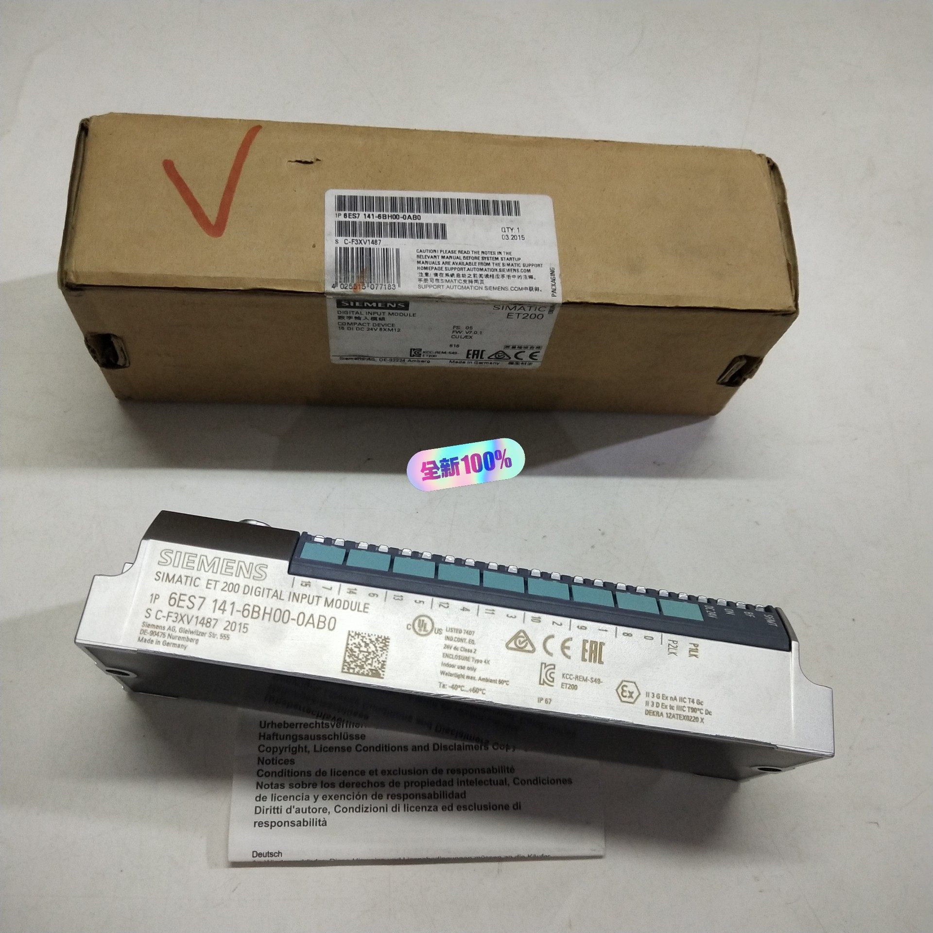 SIEMENS西门子6ES7 141-6BH00-0AB0输